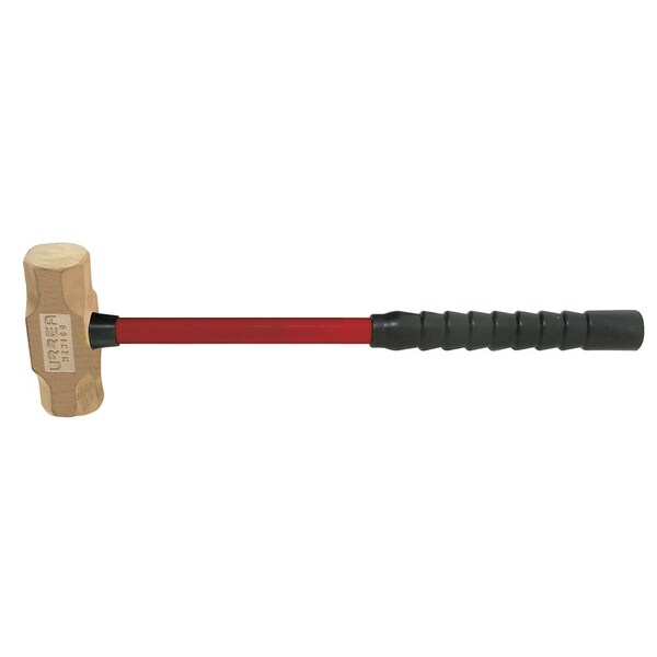 Non-Sparking Sledge Hammer, 7.5Lb lonh handle